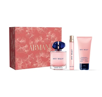 Cofre Giorgio Armani Perfume My Way Edp 90 Ml + Mini Talla 10 Ml + Loción Corporal 50 Ml