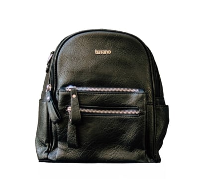 Mochila Terrano Doble Bolsillo Negra