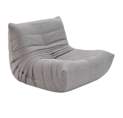 Sillón Sofá La Cueva Muebles Lazy Gris