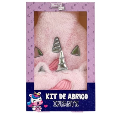 Kit De Abrigo Readywarm Unicornio Bolsa De Agua Caliente Con Funda 1 L + Antifaz
