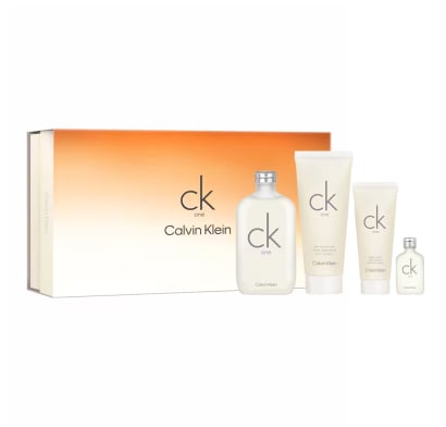 Cofre Calvin Klein Perfume One Edt 200 Ml + Loción Corporal 200 Ml + Gel De Ducha 100 Ml + Mini Talla 15 Ml  