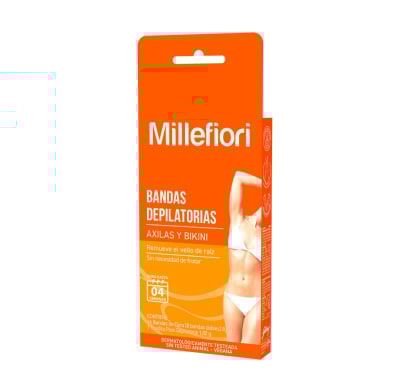 Bandas Depilatorias Millefiori Axilas Y Bikini 16 Unidades