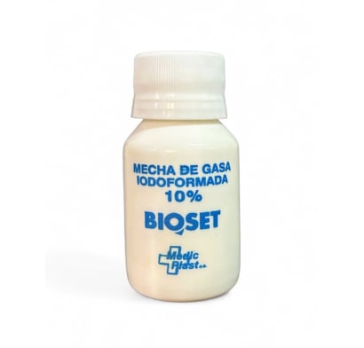 Mecha De Gasa Bioset Iodoformada 10%