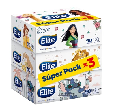 Pañuelos Elite Facial Disney 270 Unidades