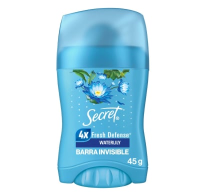 Antitranspirante en Barra Secret Waterlily Invisible 45 G
