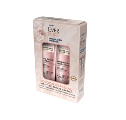 Pack L'oréal Ever Pure Bond Repair Shampoo 200 Ml + Acondicionador 200 Ml
