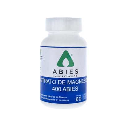 Citrato De Magnesio Abies 400 Mg 60 Cápsulas 