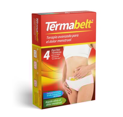 Parche Menstrual Termabelt Térmicos 4 Unidades 
