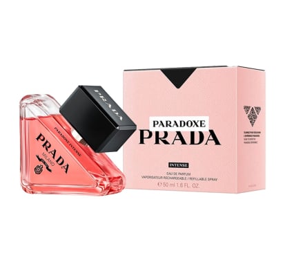 Frasco y caja de Prada Paradoxe Intense