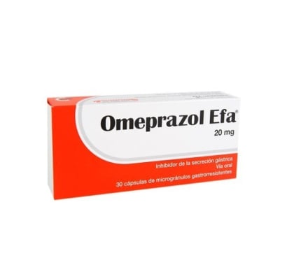 OMEPRAZOL EFA 20 MG 30 COMPRIMIDOS