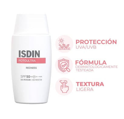 Protector Solar Isdin Fotoultra Redness FPS50+ 50 ml 