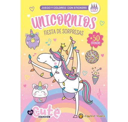Libro Unicornios Fiesta De Sorpresas Con Stickers