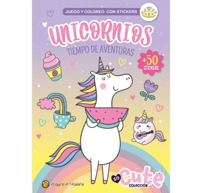 Libro Unicornios Tiempo De Aventuras Con Stickers
