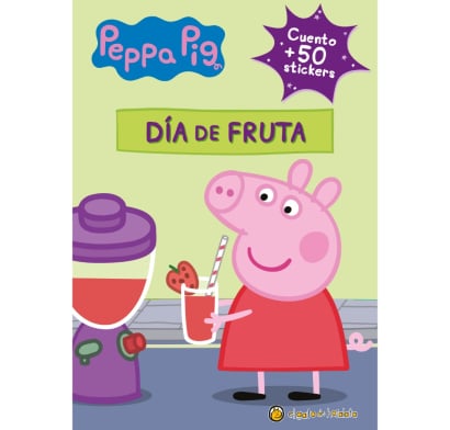 Libro Peppa Pig El Día De La Fruta Con Stickers