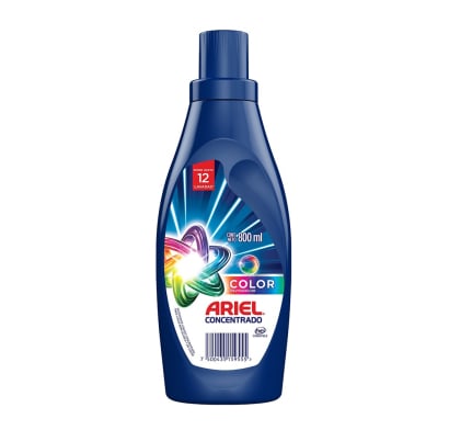 Jabón Líquido Para Ropa Ariel Color Concentrado 800 Ml