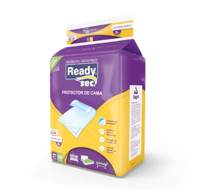 Protector De Cama Readysec Con Adhesivo 30 Unidades  