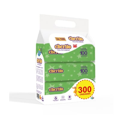 Toallitas Húmedas Cherito 300 Unidades