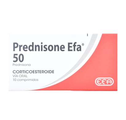 Prednisone Efa 50 Mg 10 Comprimidos