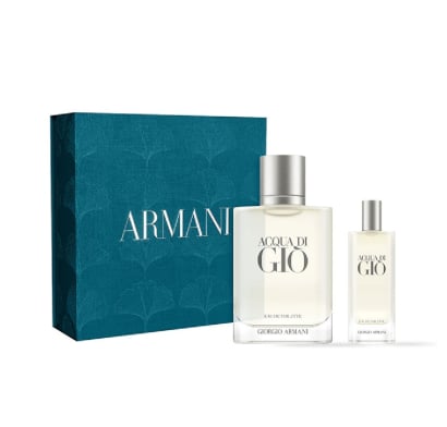 Cofre Giorgio Armani Perfume Acqua Di Gió Edt 100 Ml + Edt 15 Ml