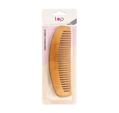 Peine Top De Madera Sin Mango 