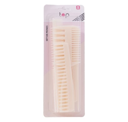 Set de Peines Top Amarillo 6 Unidades