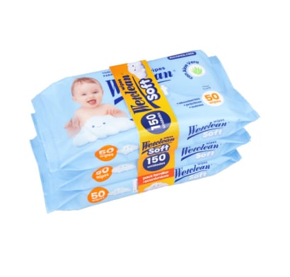 Toallitas Húmedas Wetclean Soft 150 Unidades