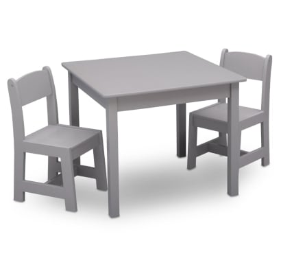 Juego De Mesa Y Sillas Option Be Infantil Gris