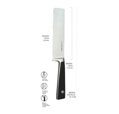 Cuchillo Nakiri Hugo Soca Grande