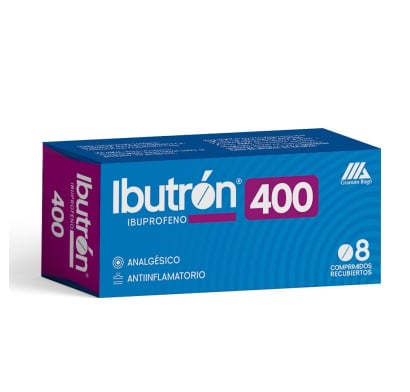 Ibutrón 400 Mg 8 Comprimidos Recubiertos  