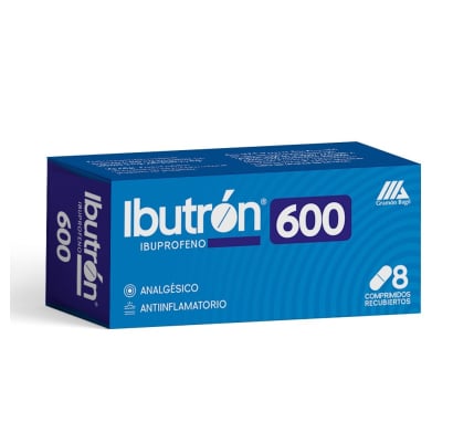 Ibutrón 600 Mg 8 Comprimidos Recubiertos