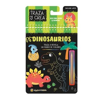 Libro Traza Y Crea - Dinosaurios
