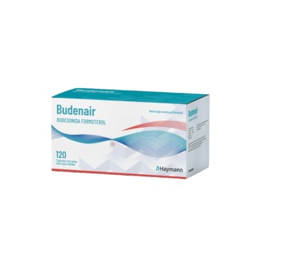 Inhalador Budenair Cápsulas con Polvo Seco 120 Dosis