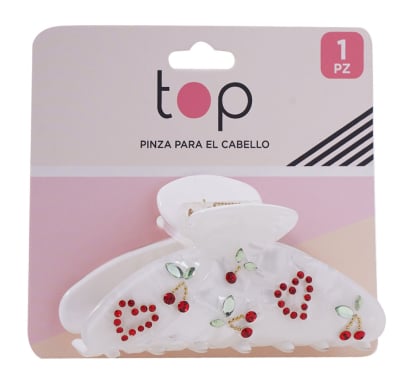 Pinza para el Pelo Top Cereza y Corazón 1 Unidad