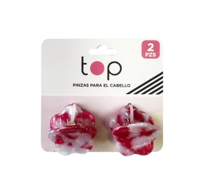 Pinza para el Pelo Top Flores Rosas 2 Unidades
