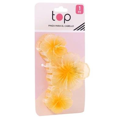 Pinza para el Pelo Top Flores Amarillas 1 Unidad