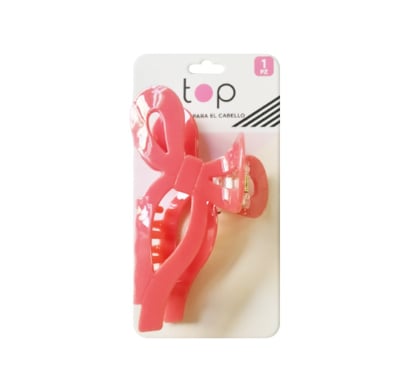 Pinza para el Pelo Top Lazo Rosa 1 Unidad