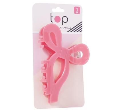 Pinza para el Pelo Top Lazo Rosa 1 Unidad