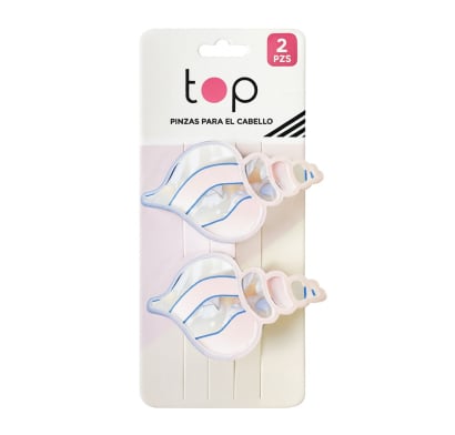 Pinza para el Pelo Top Caracolas 2 Unidades