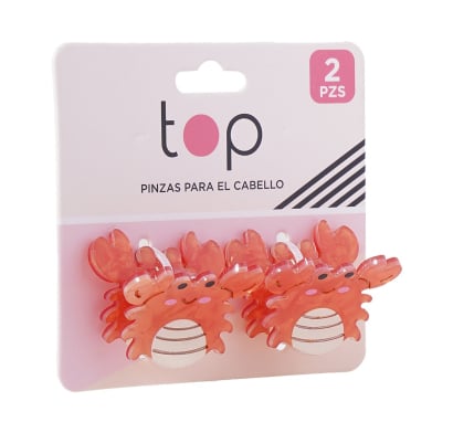 Pinza para el Pelo Top Cangrejos 2 Unidades