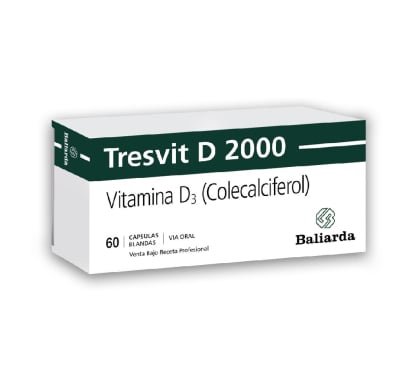 Tresvit D 2000 ui 60 Cápsulas Blandas