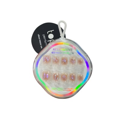 Uñas Adhesivas Top Premium Press On Piedras 30 Unidades 