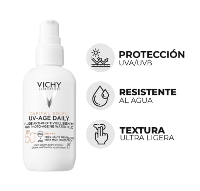 Protector Solar Vichy Capital Soleil Uv Age Daily FPS50+ 80 ml