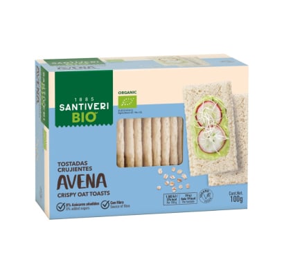 Tostadas Crujientes Santiveri Bio con Avena 100 g 