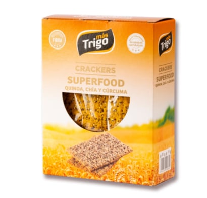 Galletas Crackers Más Trigo Quinoa, Chía y Cúrcuma 240 g  
