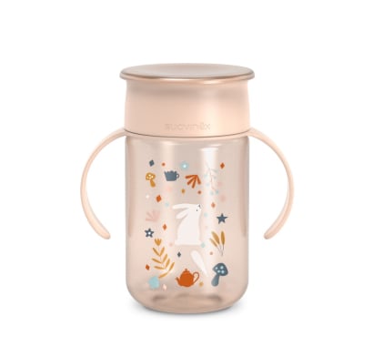 Vaso Suavinex 360° +12 Meses Wonder Rosa 340 ml 