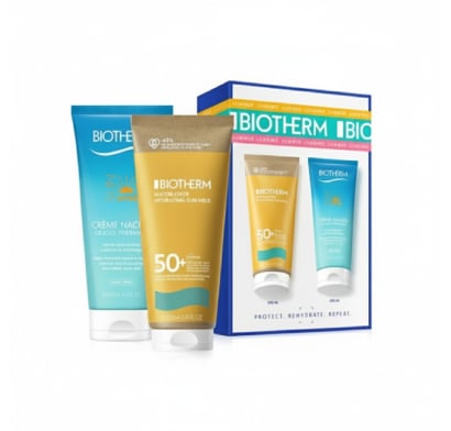 Cofre Biotherm Rutina Verano 2025 Leche Solar Waterlover FPS50+ 200 ml + Crema Oligo-Thermale 200 ml 