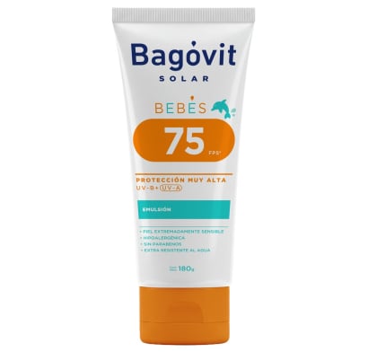 Protector Solar Bagovit Bebés Emulsión FPS75 180 g 