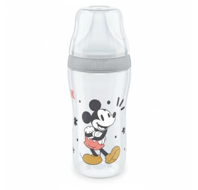 Mamadera Fisiológica Nuk Perfect Match Disney +3 Meses Gris 260 ml