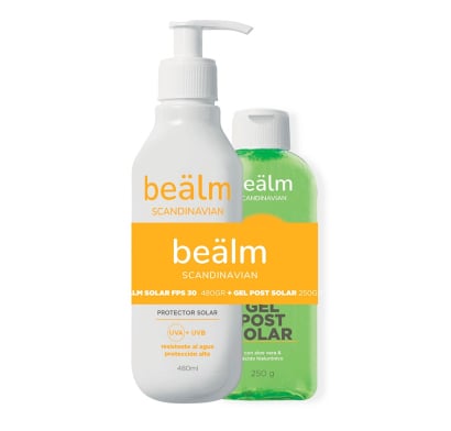 Pack Bealm Protector solar FPS30 480 g + Gel Post Solar 250 g 