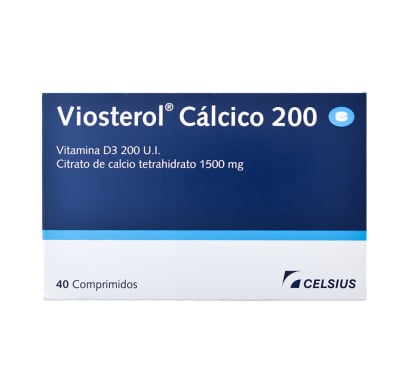 Viosterol Cálcico 200 Ul 1500 Mg  40 Comprimidos